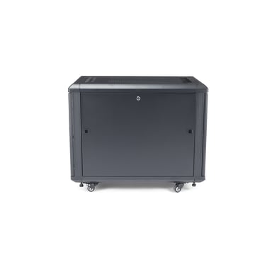 StarTech.com Armoire Rack Serveur 12U à 4 Montants, Armoire Verrouillable 19'' pour Ordinateur/AV/Équipement IT, Rack Réseau pour Bureau/Domicile avec Roulettes et Rails de Montage Ajustables