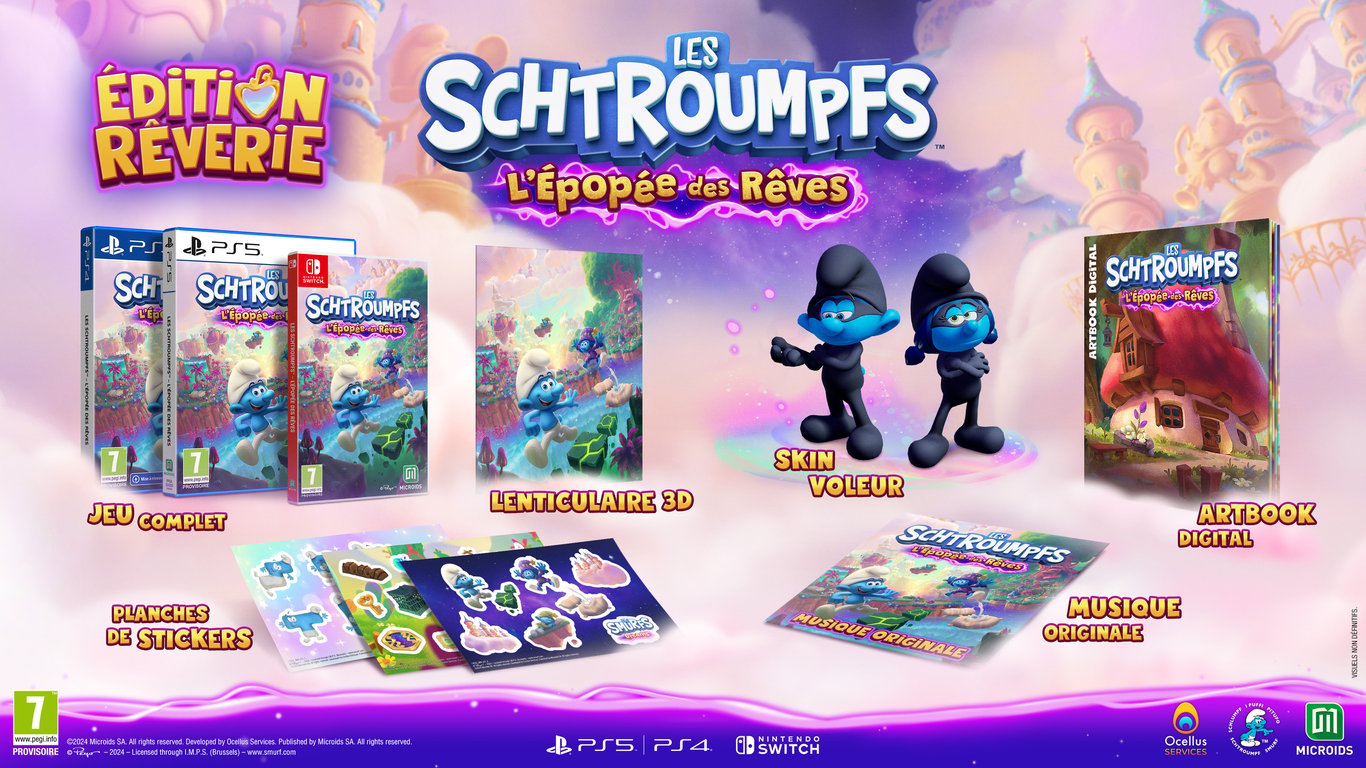 Les Schtroumpfs : 'epopée Des Rêves Rêverie Édition Ps4 - vue 4