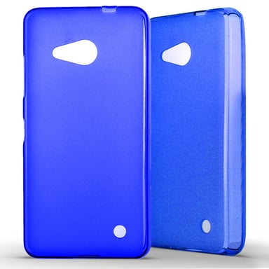 Coque silicone unie compatible Givré Bleu Nokia Lumia 550
