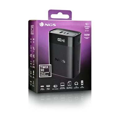 NGS TWIX 30 30000 mAh Negro