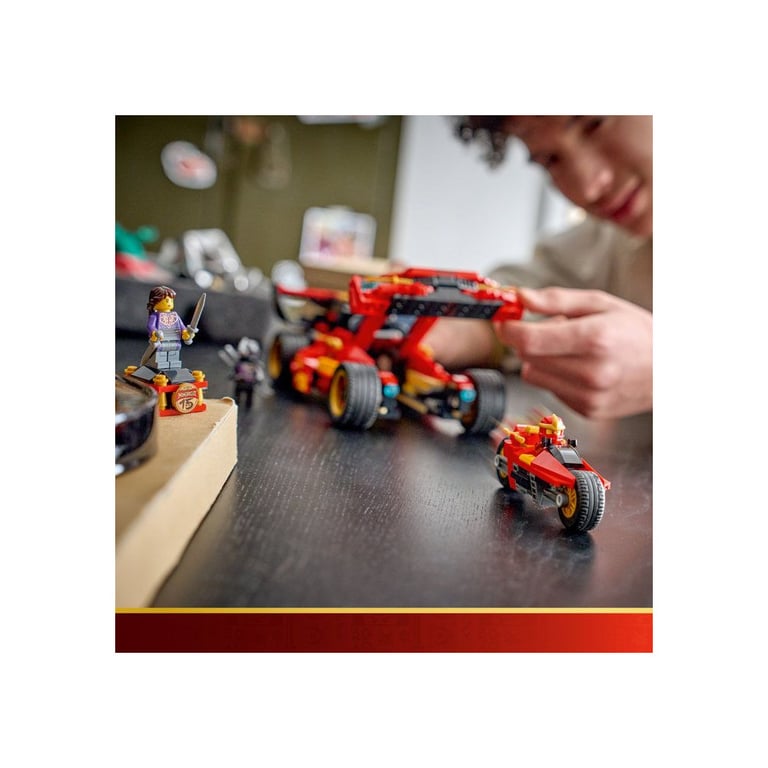 LEGO NINJAGO Ninja X-1 Charger 15e anniversaire 2-en-1 71867 Véhicule rouge et noir - Neuf