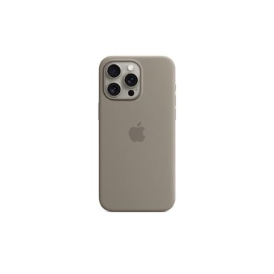Funda de silicona con MagSafe para iPhone 15 Pro Max Clay