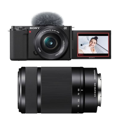 SONY ALPHA ZV-E10 NEGRO + 16-50 + 55-210