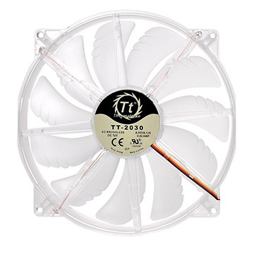 Thermaltake Pure 20 LED Ventilador de PC 20 cm Transparente