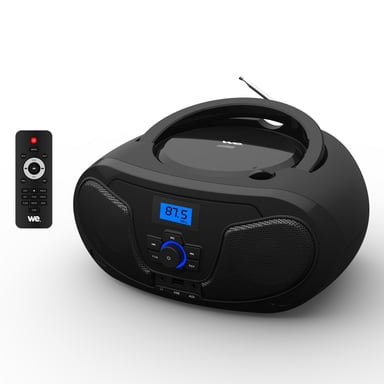 Radio CD-USB(MP3)-Bluetooth con mando a distancia, 2*2W Negro