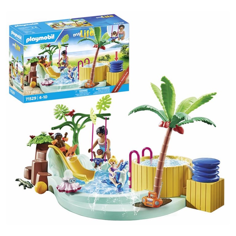 Jeux D'imitation Vacanciers Avec Piscine Et Bain À Bulles Playmobil La Boite - vue 3
