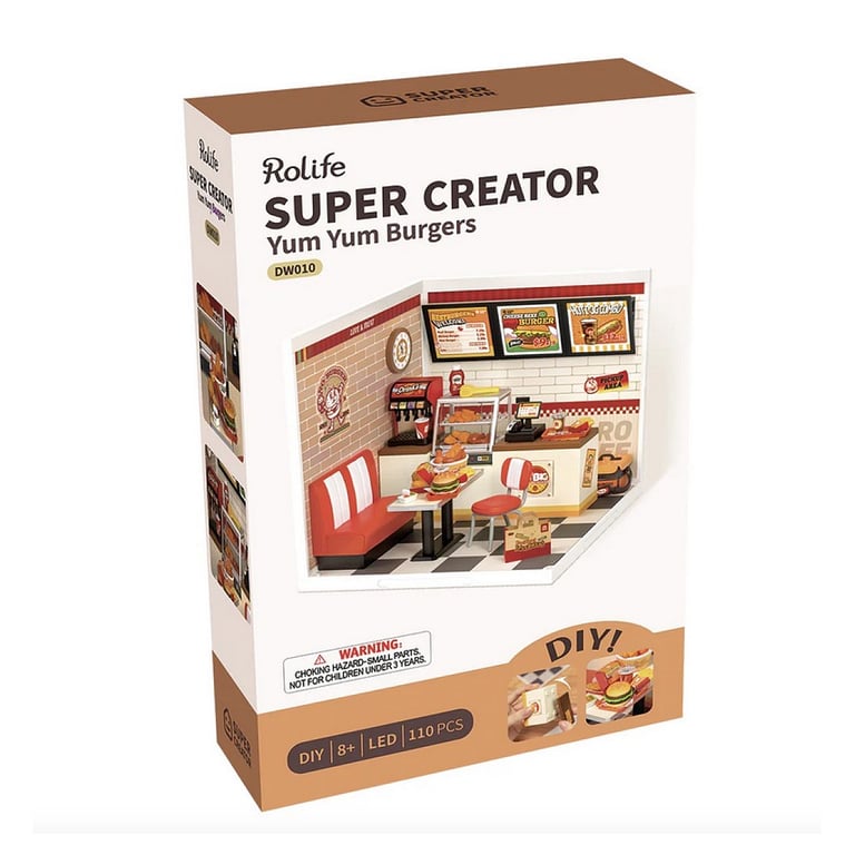 Maquette DIY Rolife Super Creator : Restaurant Yum Yum Burgers Neuf - vue 3
