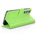 Zanaé Funda tipo cartera para Galaxy S24 con función de soporte y lengüeta magnética Verde