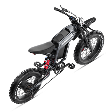 SHENGMILO S900 Bicicleta Eléctrica de Montaña de Doble Suspensión con Batería de 60 V y 30 Ah