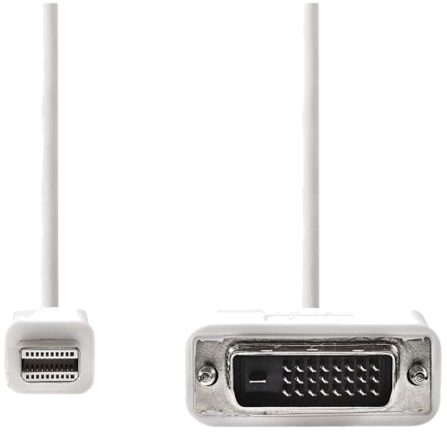 NEDIS Mini DisplayPort - DVI Cable - Mini DisplayPort Male - DVI-D 24+1-Pin Male - 2.0 m - Blanc