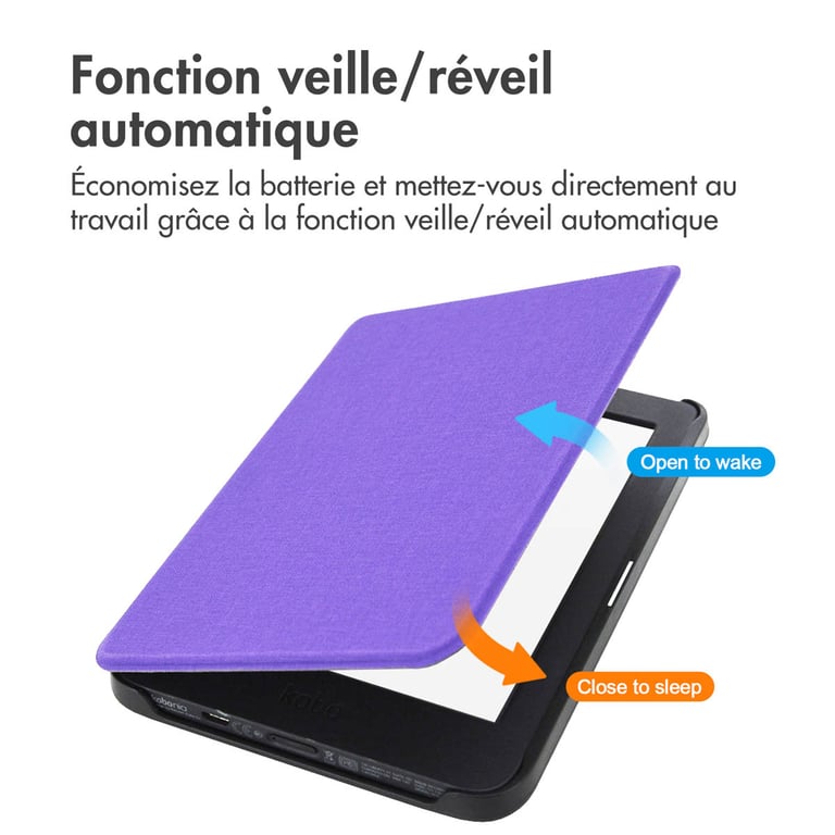 imoshion Étui de liseuse portefeuille Canvas Sleepcover pour Kobo Nia Neuf - vue 5