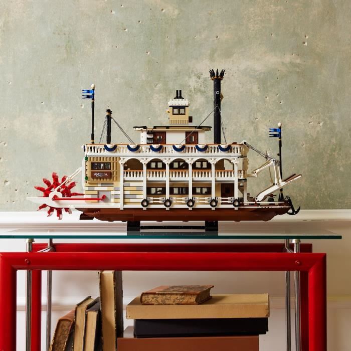 LEGO Ideas 21356 Le Bateau à Vapeur du Mississippi Set de Construction pour Adulte - vue 4