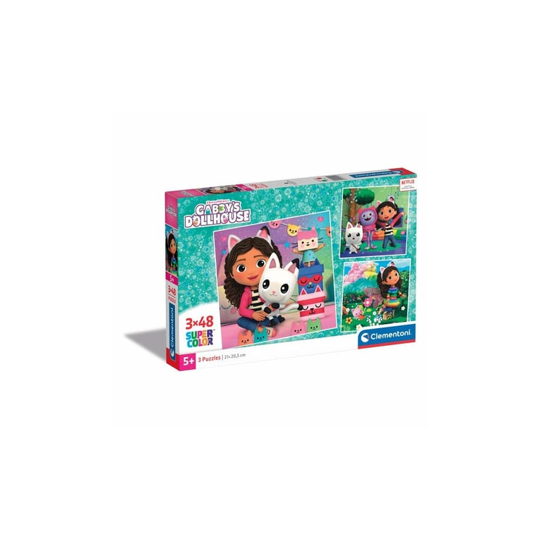 3x48 pièces Gabby' Dollhouse