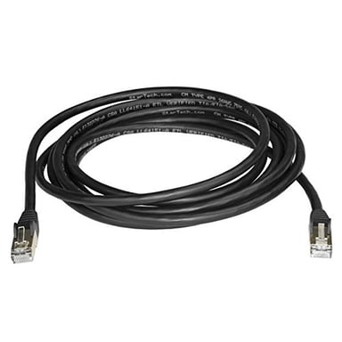 StarTech.com Cable de 3m de Red Ethernet RJ45 Cat6a Blindado STP - Cable sin Enganche Snagless - Negro