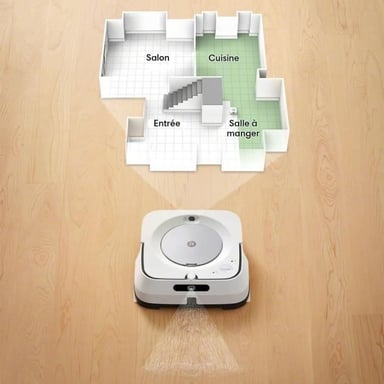 iRobot Braava Jet m6134 Fregasuelos - WiFi conectado - Pulverizador de alta precisión
