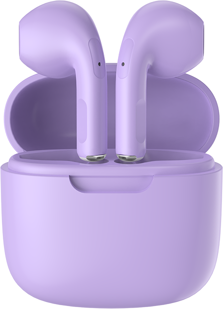 Ecouteurs ColorBuds True Wireless Bouton Google Assistant & Siri Violet Bigben - Neuf