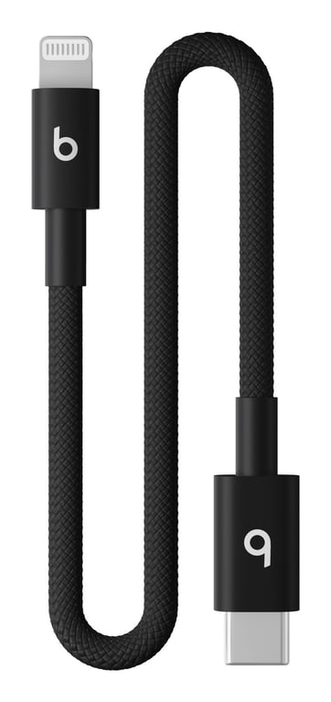 Beats Câble Usb C Vers Lightning 20 Cm Noir Pour Iphone