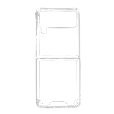 Funda para Galaxy Z Flip 4 Doble Rigida Bordes Bumper Fina Ligera Transparente