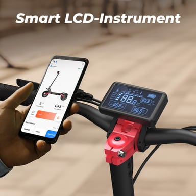 Patinete eléctrico isinwheel T8 ABE, 15 Ah, 48 V, 500 W, 10 pulgadas, plegable, con autonomía de 80 a 100 km