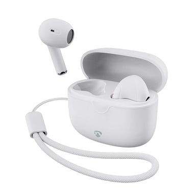 Écouteurs Sans Fil Bluetooth Intra-Auriculaire avec Dragonne Modèle HPBT2400 Blanc