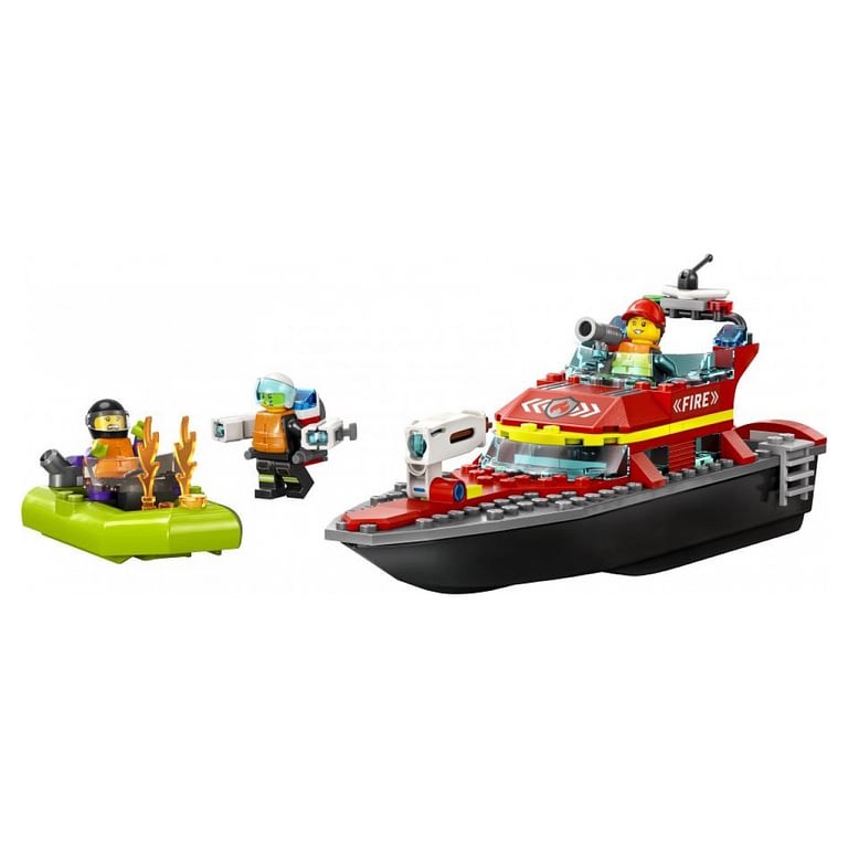 Lego City Le Bateau De Sauvetage Des Pompiers 60373 Lego La Boîte - vue 5