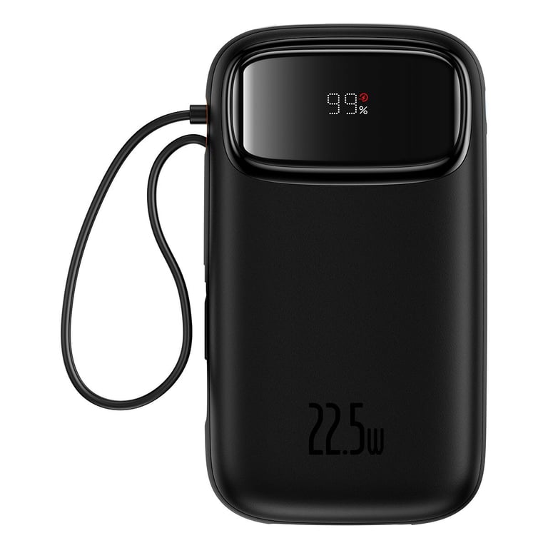 Baseus QPOW 2 DUAL KABLOLU 10.000 MAH POWERBANK SIYAH banque d'alimentation électrique Lithium 10000 mAh Neuf