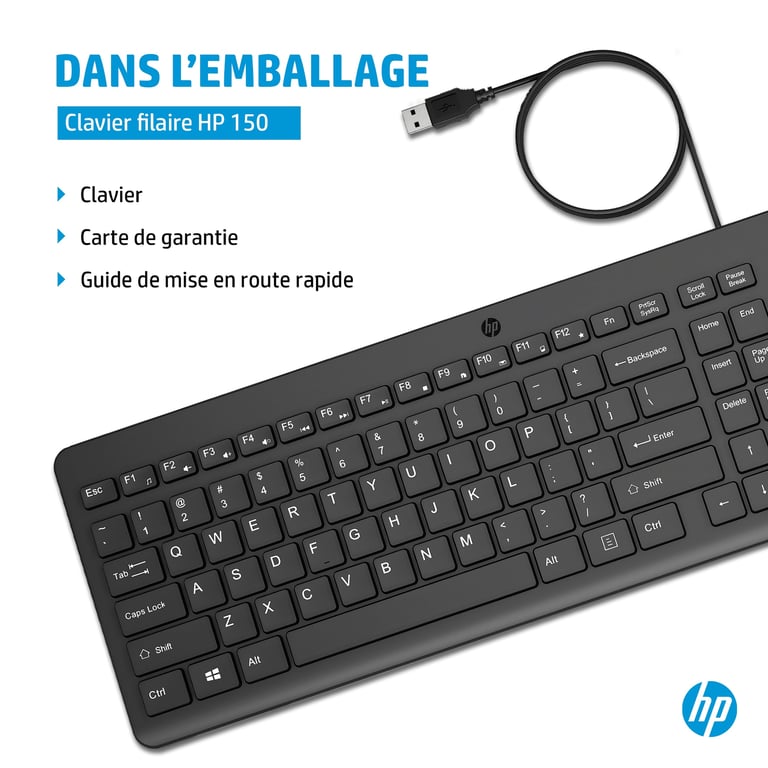 HP HP 150 WD KBD - vue 3
