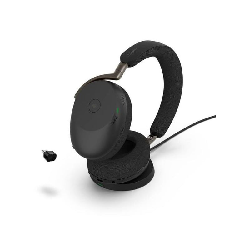 Casque Jabra Evolve3 85 MS Noir micro antibruit Bluetooth 5.3 multipoint USB-C 3,5 mm - Neuf