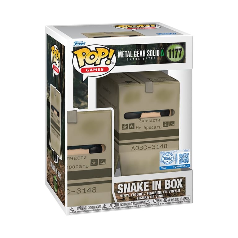 Figurine Funko Pop Games Metal Gear Solid Snake in Box Exclusivité Fnac - vue 3