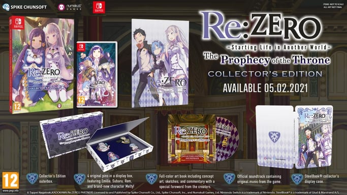 Re:Zero -The Prophecy of the Throne Collector's Edition SWITCH