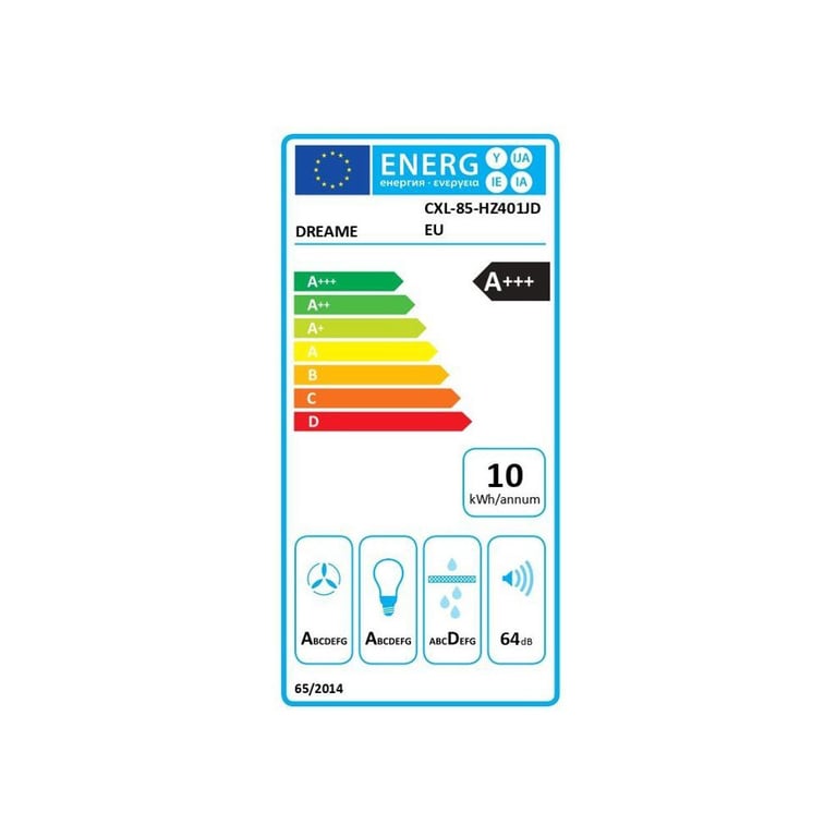 Hotte inclinée de cuisine DREAME Z6000 type HZ60 60 cm - vue 4