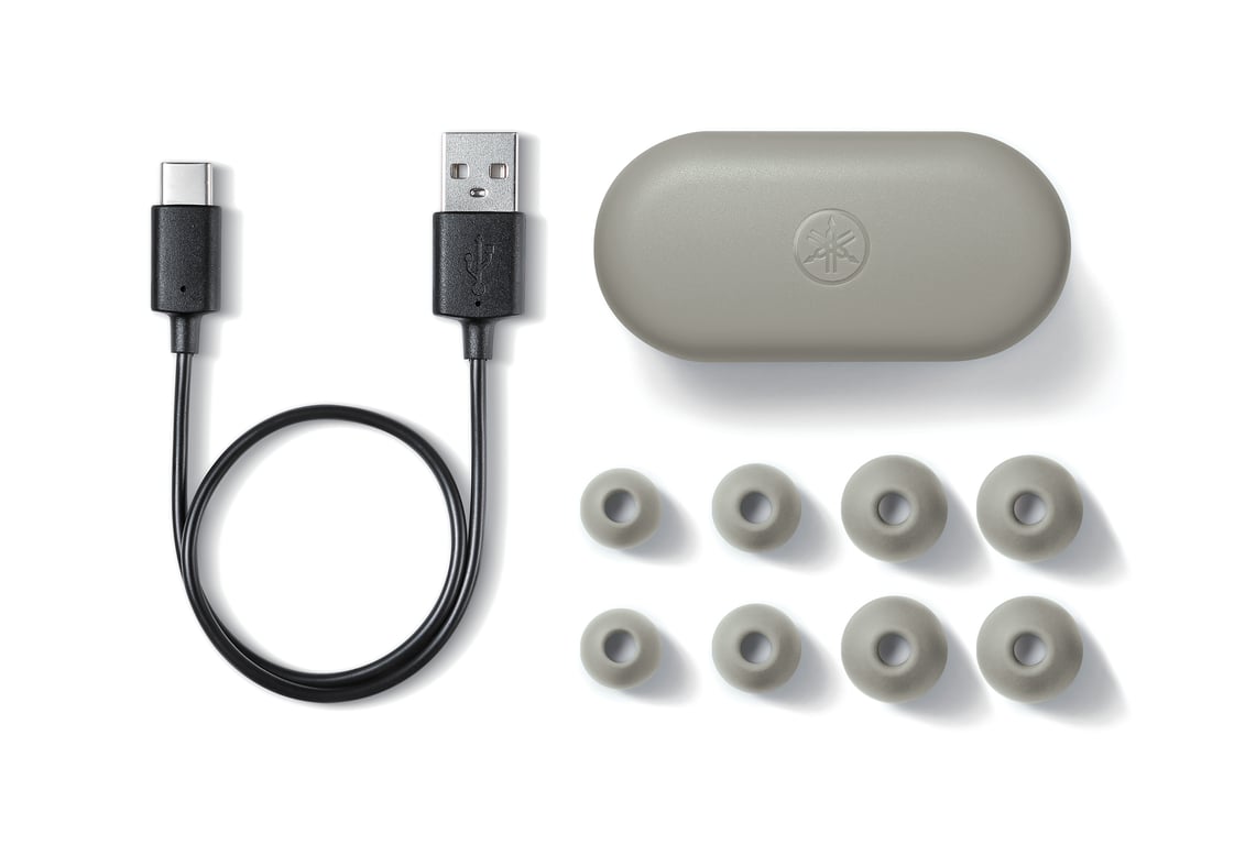 Yamaha TW-E3B Casque True Wireless Stereo (TWS) Ecouteurs Musique Bluetooth Gris - Neuf