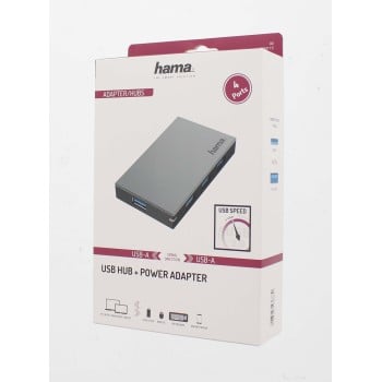 Hama 00200115 hub e concentratore USB 3.2 Gen 1 (3.1 Gen 1) Type-A 5000 Mbit/s Antracite, Grigio