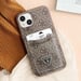 Coque pour Apple iPhone 14 PU 4G Porte-cartes Marron