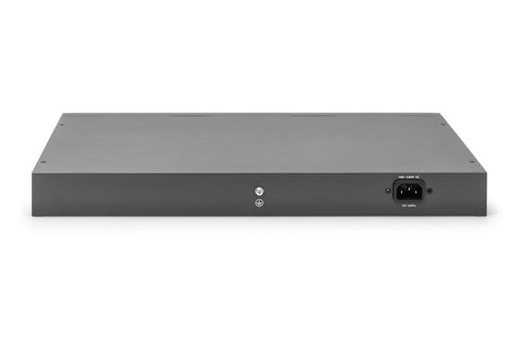 DIGITUS Switch di rete Gigabit a 24 porte, 19 pollici, non gestito, 2 porte uplink, SFP