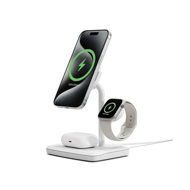 CYGNETT Cargador inalámbrico magnético de inducción 3 en 1 15W Blanco