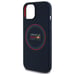 Custodia Red Bull per iPhone 15 6,1'' Custodia rigida blu navy Silicone Anello rosso MagSafe