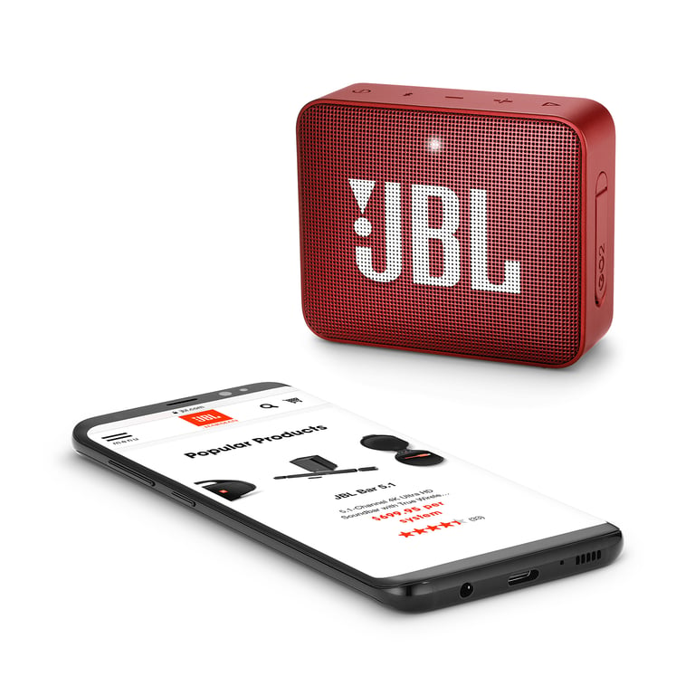 Mini enceinte portable Bluetooth GO 2 - Rouge - JBL