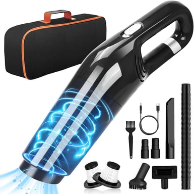 Aspirateur de table sans fil rechargeable 12000PA noir