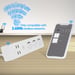 Barrette d'Alimentation WiFi Tellur, 3 Prises, 4*USB 4A, 2200W, 10A, 1.8m