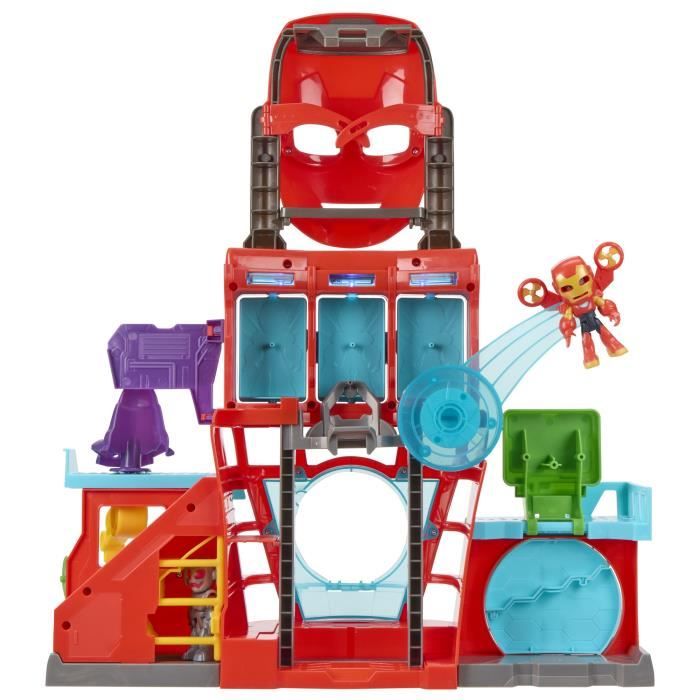 QG d'Iron Man, coffret électronique pour enfant, Marvel Iron Man and his Awesome Friends, des 4 ans - Neuf