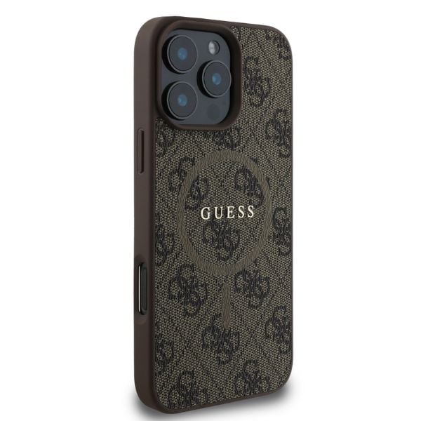 Coque de Protection pour iPhone 16 Pro Max MagSafe Imprimé 4G Guess