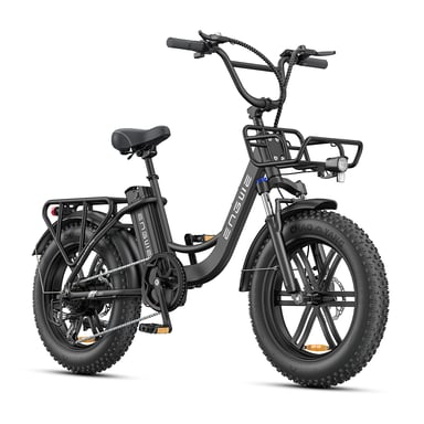 ENGWE L20 Boost Bici elettrica per Adulti, Bici elettrica per Pneumatici Fat da 20 Pollici per Donna, Batteria 48V 13A, Shimano 7 velocità
