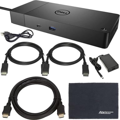 Dell Dock WD19 - Station d'accueil - USB-C - HDMI, 2 x DP, USB-C - GigE - 130 Watt - pour Dell Latitude 3390 2-in-1, 3400, 3490, 3500, 3590, 5280, 5285 2-in-1, 5289, 5290, 5290 2-in-1, 5300, 5300...