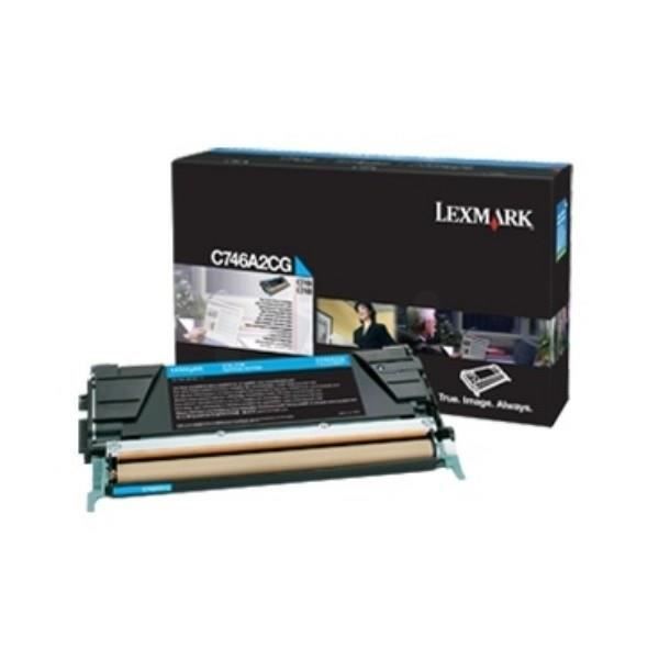 Lexmark Cyan original cartouche de toner Entreprise Lexmark pour Lexmark C746dn C746dtn C746n C748de C748dte C748e - vue 4