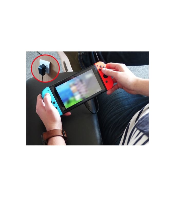 Subsonic - Cargador de red tipo C para consola y accesorios Nintendo Switch - Adaptador Power & Play