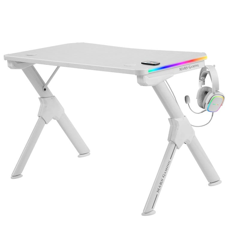 Mars Gaming Bureau de jeu Mgd Rgb Blanc - vue 2