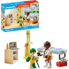 Playmobil 71619 - Pediatra Con Osito De Peluche