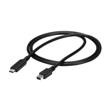 StarTech.com Cable de 1m USB-C a Mini DisplayPort - 4K 60Hz - Negro - Adaptador USB 3.1 Tipo C a mDP