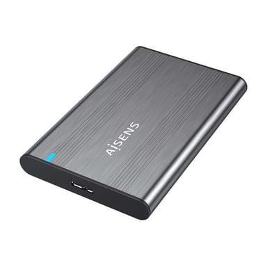 AISENS ASE-2526GR Boîtier de disques de stockage Boîtier HDD Gris 2.5'' Alimenté par port USB